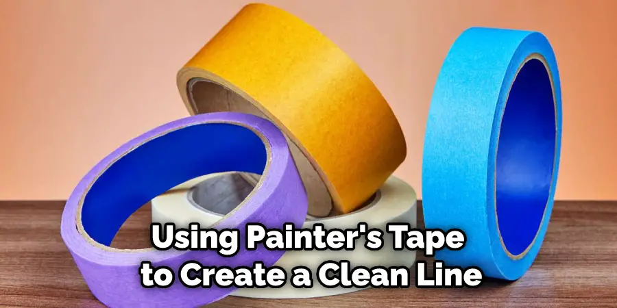 Using Painter's Tape to Create a Clean Line