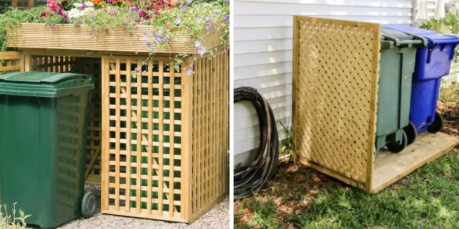 How to Hide Outdoor Trash Cans