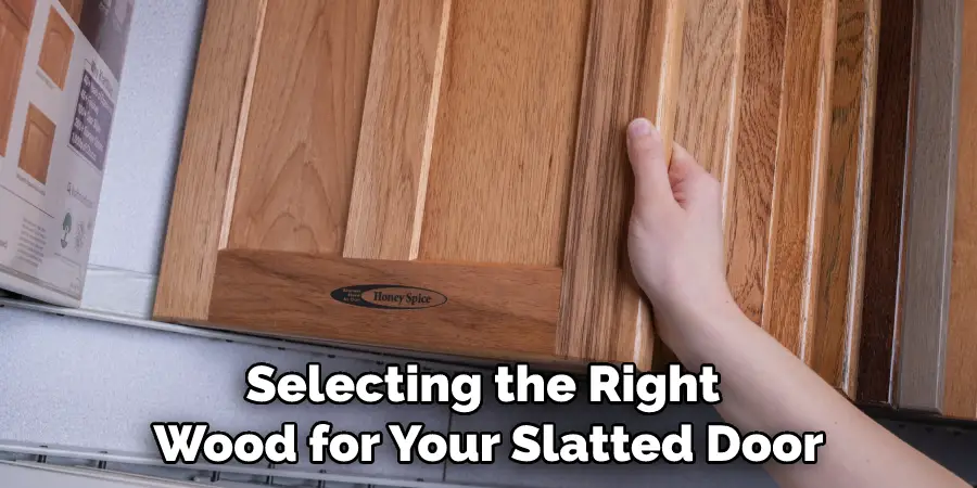 Selecting the Right Wood for Your Slatted Door