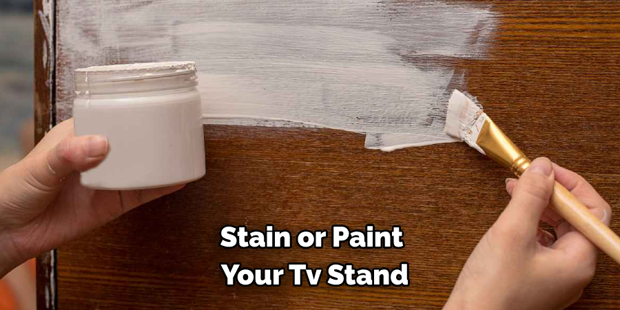 Stain or Paint Your Tv Stand