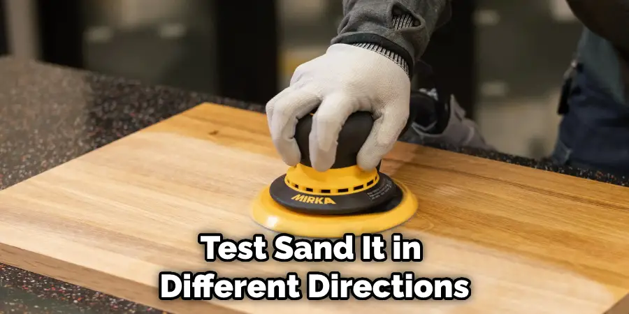 Test Sand It in Different Directions