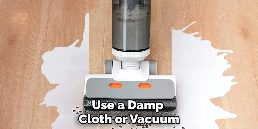 Use a Damp Cloth or Vacuum