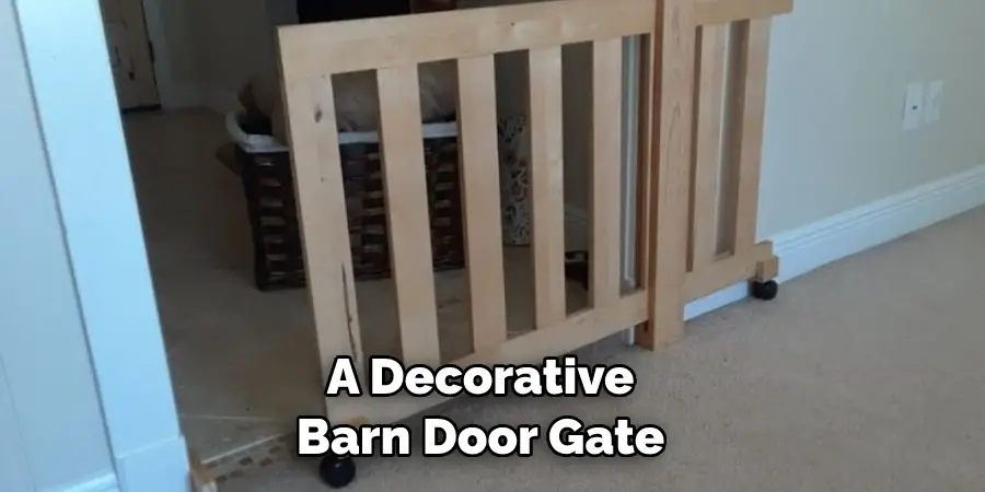 A Decorative Barn Door Gate