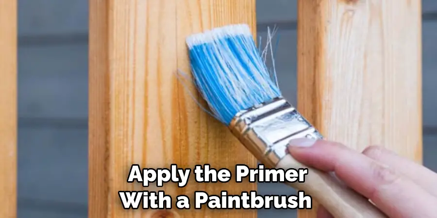  Apply the Primer With a Paintbrush