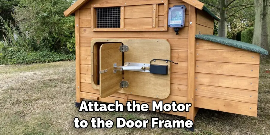 Attach the Motor to the Door Frame 