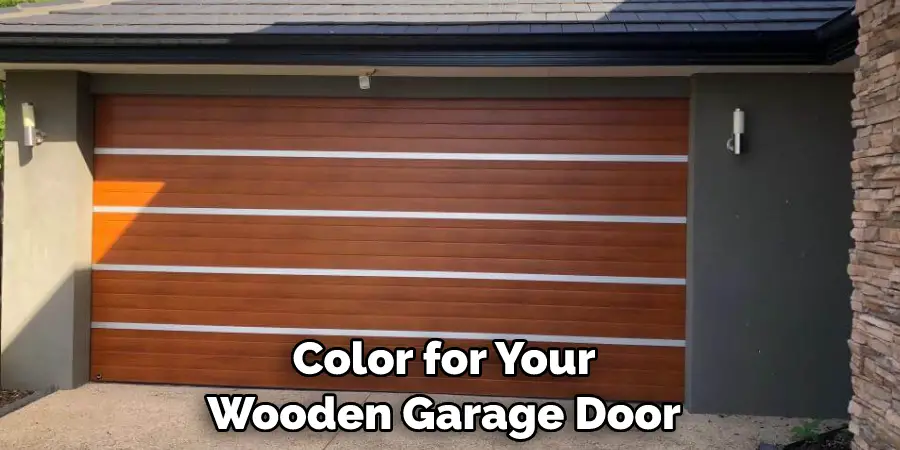 Color for Your Wooden Garage Door