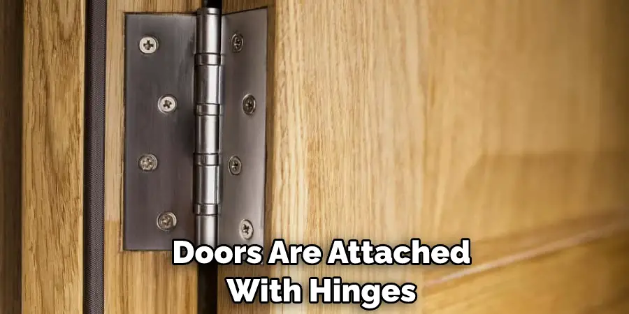 Doors Are Attached With Hinges