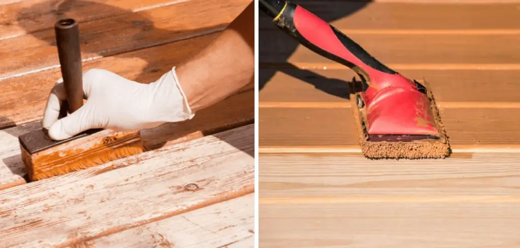 How to Get Stain in Between Deck Boards