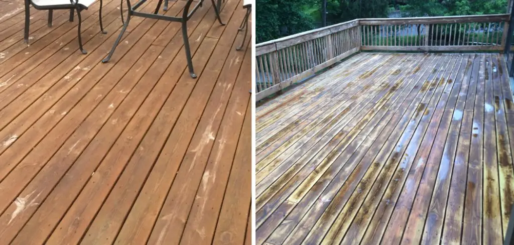 How to Get White Residue Off Deck
