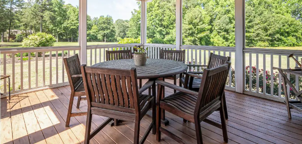 How to Keep Deck Furniture From Scratching Deck