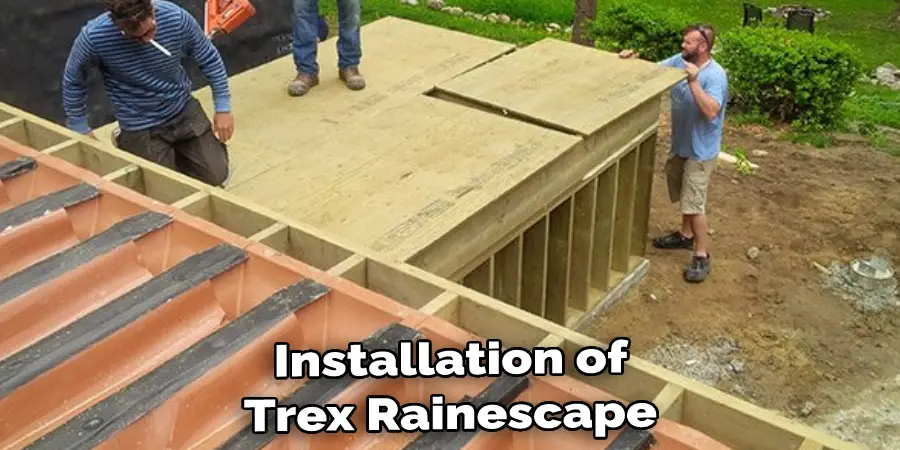 Installation of Trex Rainescape
