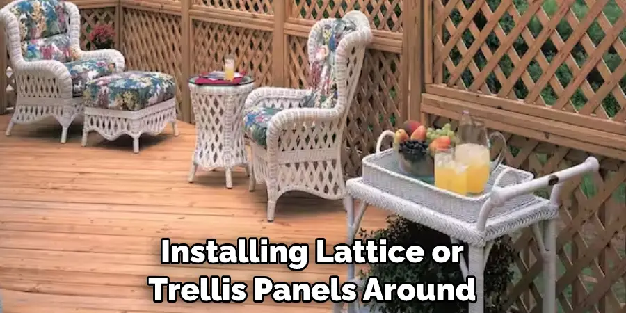 Installing Lattice or Trellis Panels Around