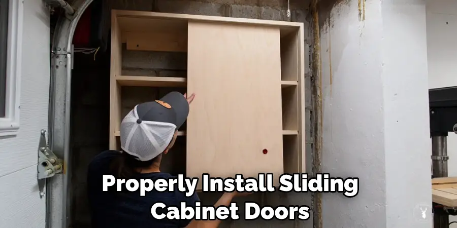 Properly Install Sliding Cabinet Doors