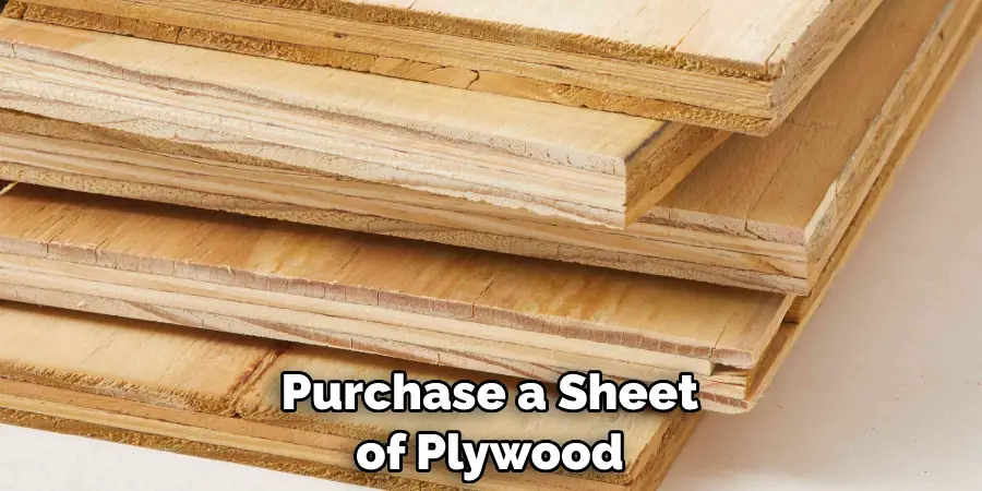 Purchase a Sheet of Plywood