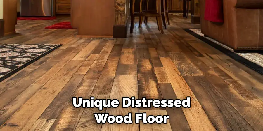 Unique Distressed Wood Floor