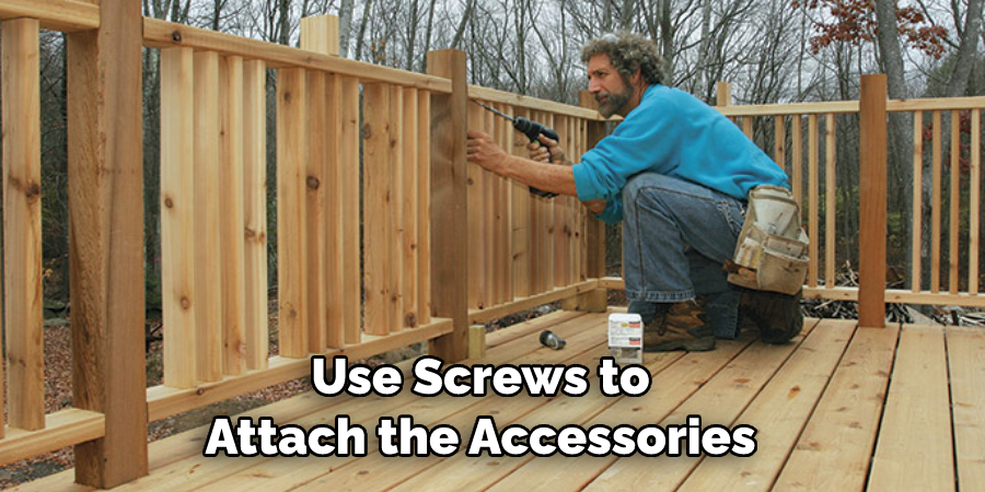 Use Screws to Attach the Accessories
