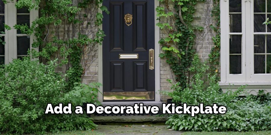  Add a decorative kickplate 