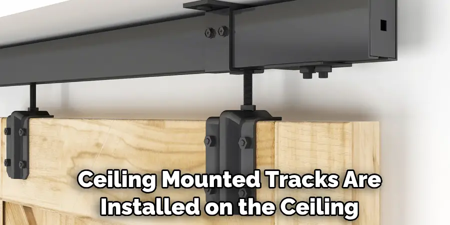 Ceiling Mounted Tracks Are Installed on the Ceiling