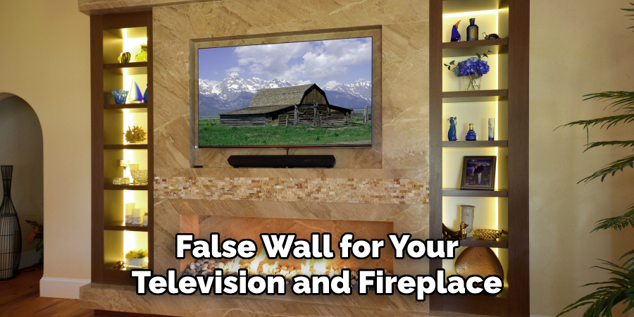 False Wall for Your Television and Fireplace