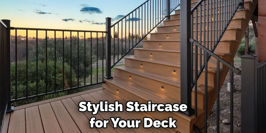 Stylish Staircase for Your Deck