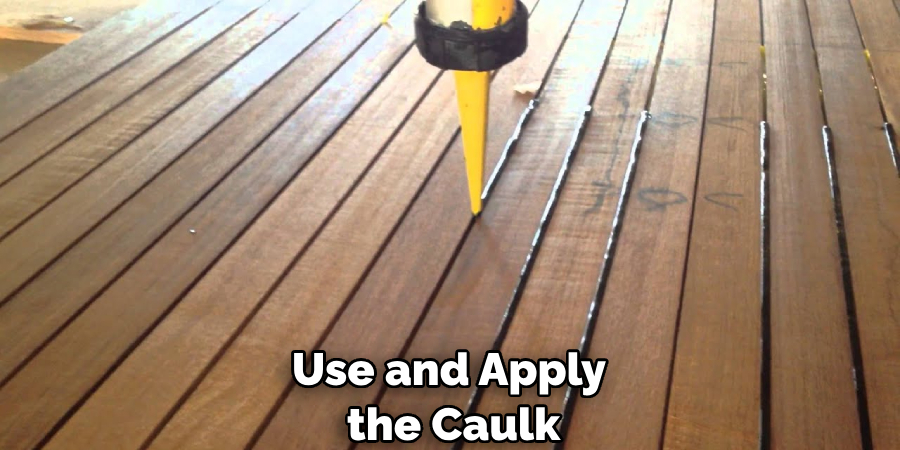 Use and Apply the Caulk