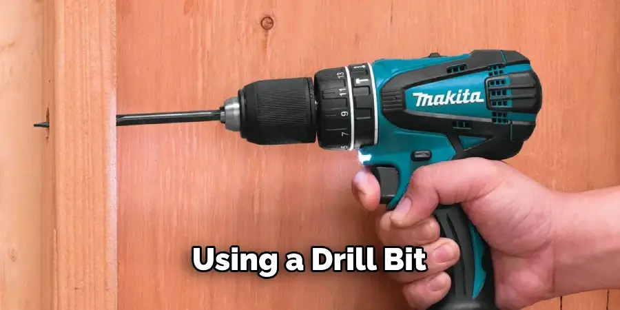 Using a Drill Bit Appropriate for Your Cabinet