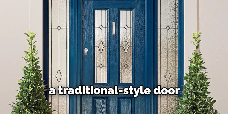 a traditional-style door
