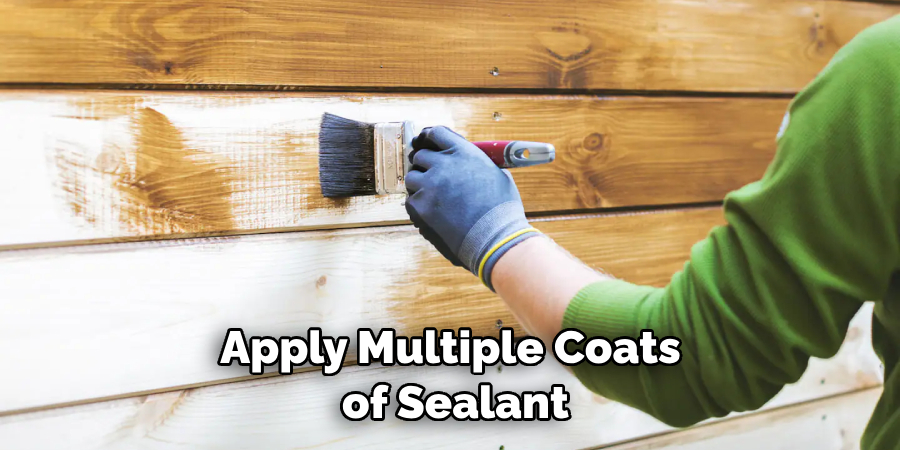 Apply Multiple Coats of Sealant