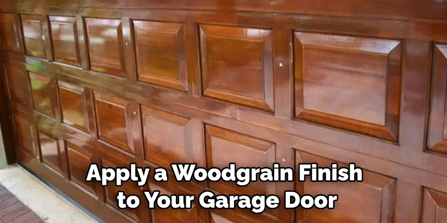 Apply a Woodgrain Finish to Your Garage Door