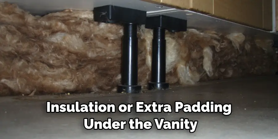 Insulation or Extra Padding Under the Vanity