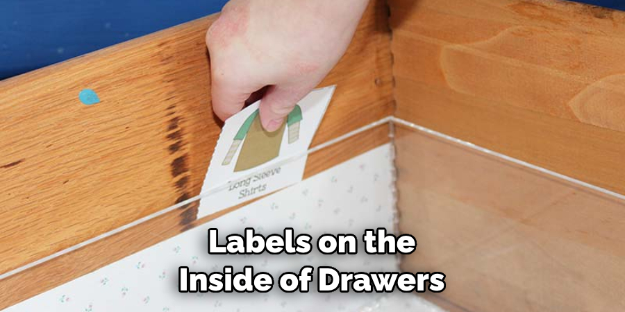 Labels on the Inside of Drawers 