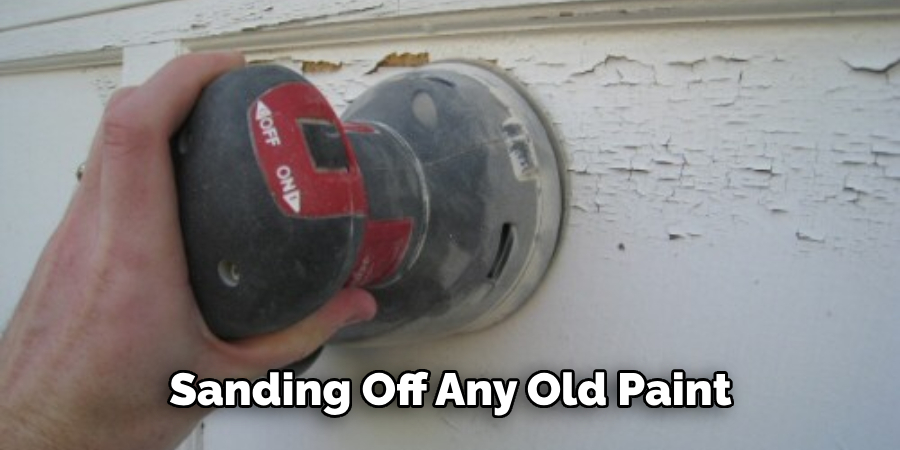 Sanding Off Any Old Paint