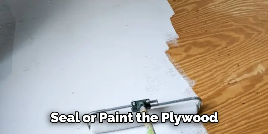 Seal or Paint the Plywood