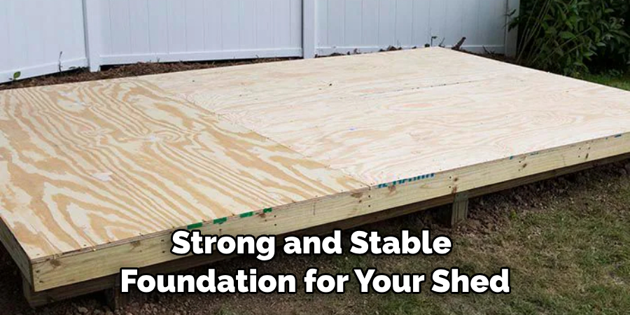 Strong and Stable Foundation for Your Shed