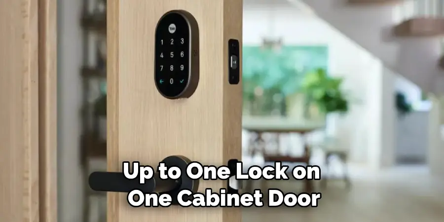 Up to One Lock on One Cabinet Door