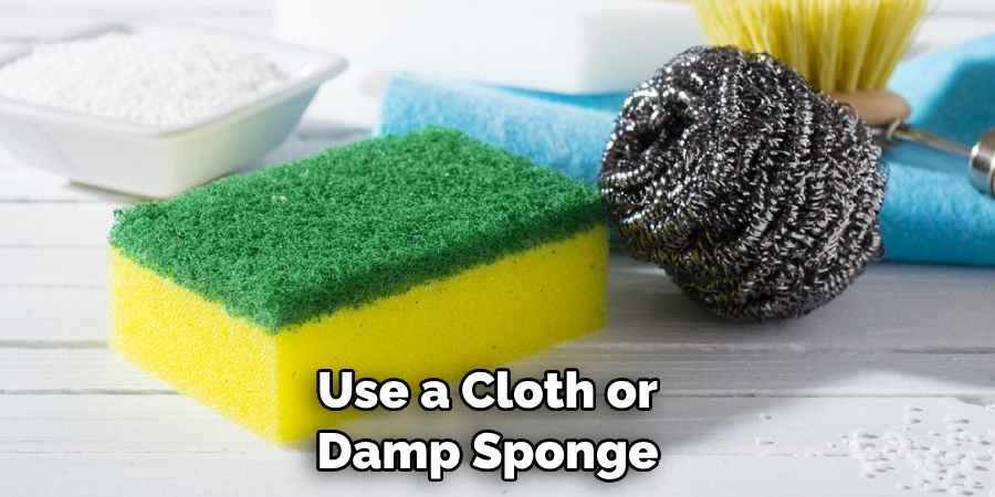 Use a Cloth or Damp Sponge