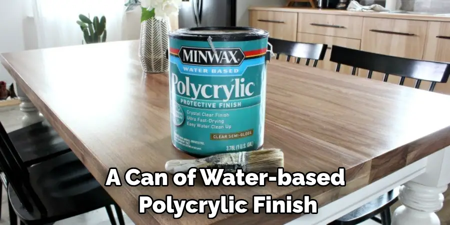 A Can of Water-based Polycrylic Finish