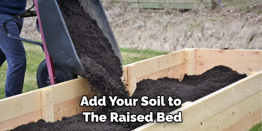 Add Your Soil to the Raised Bed