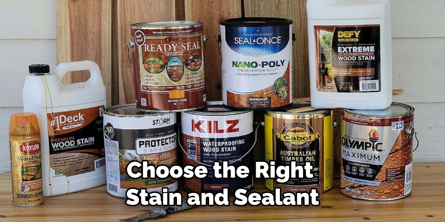 Choose the Right Stain and Sealant