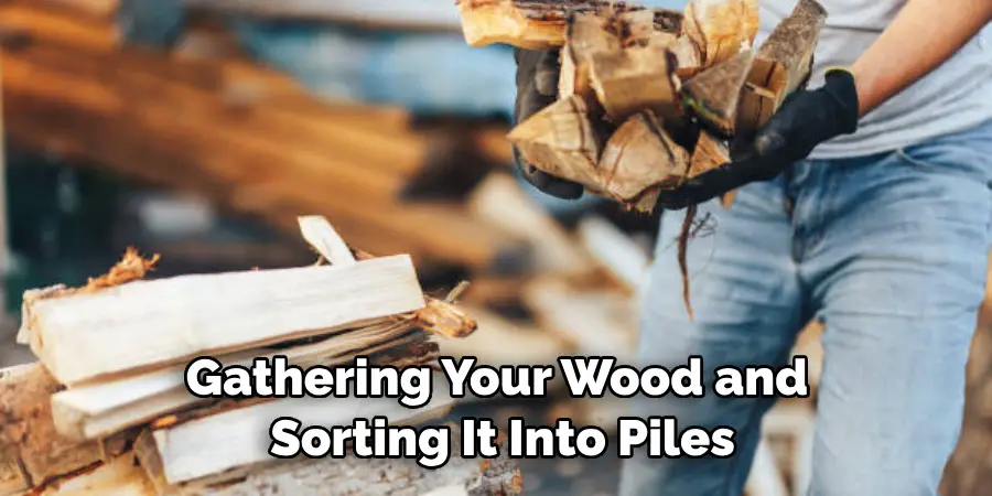 Gathering Your Wood and Sorting It Into Piles