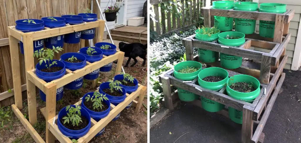 How to Build a Bucket Garden Stand