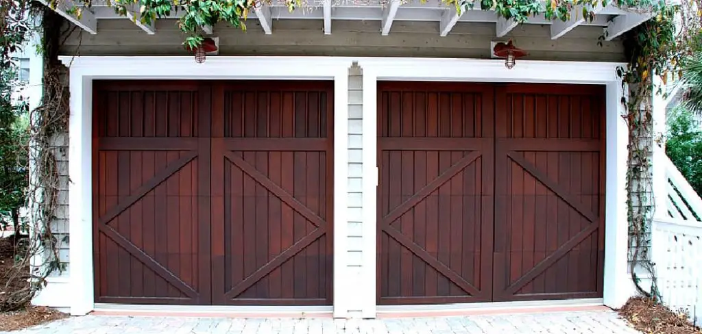 How to Build a Wooden Garage Door