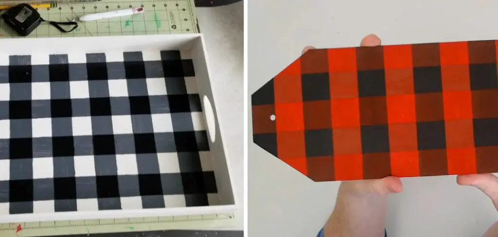 How to Paint Plaid on Wood