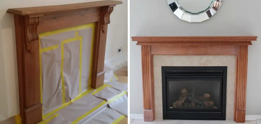 How to Paint a Wooden Fireplace