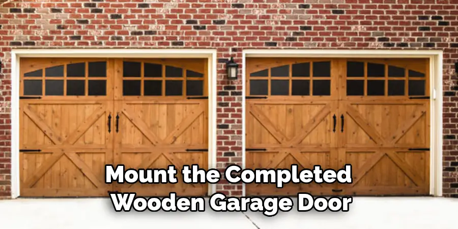 Mount the Completed Wooden Garage Door