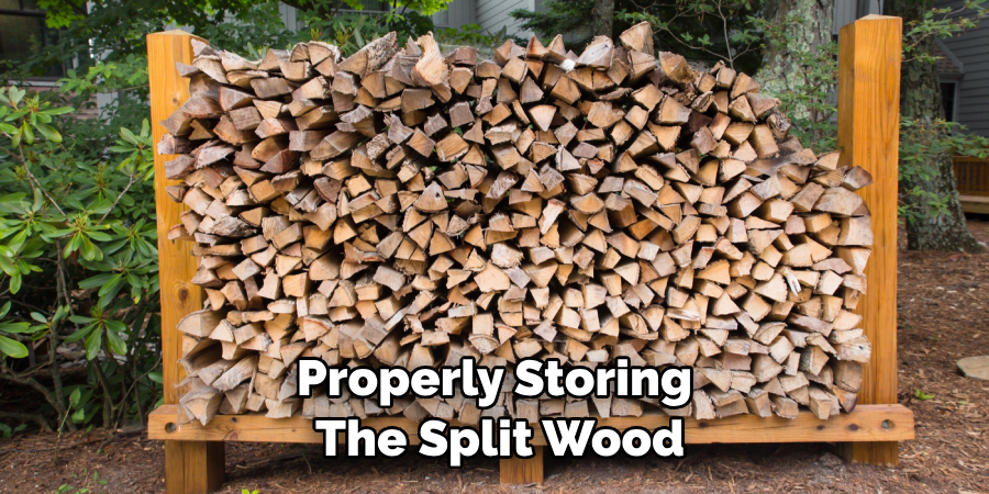 Properly Storing the Split Wood