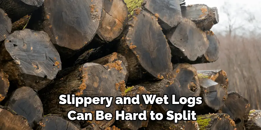Slippery and Wet Logs Can Be Hard to Split