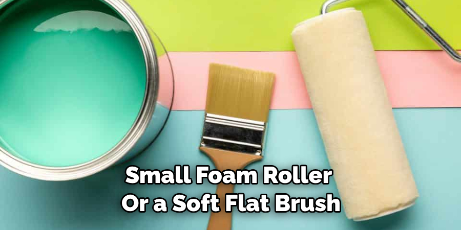 Small Foam Roller or a Soft Flat Brush