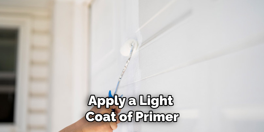 Apply a Light Coat of Primer