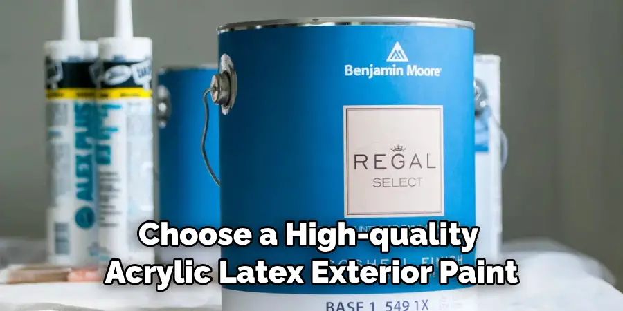 Choose a High-quality Acrylic Latex Exterior Paint